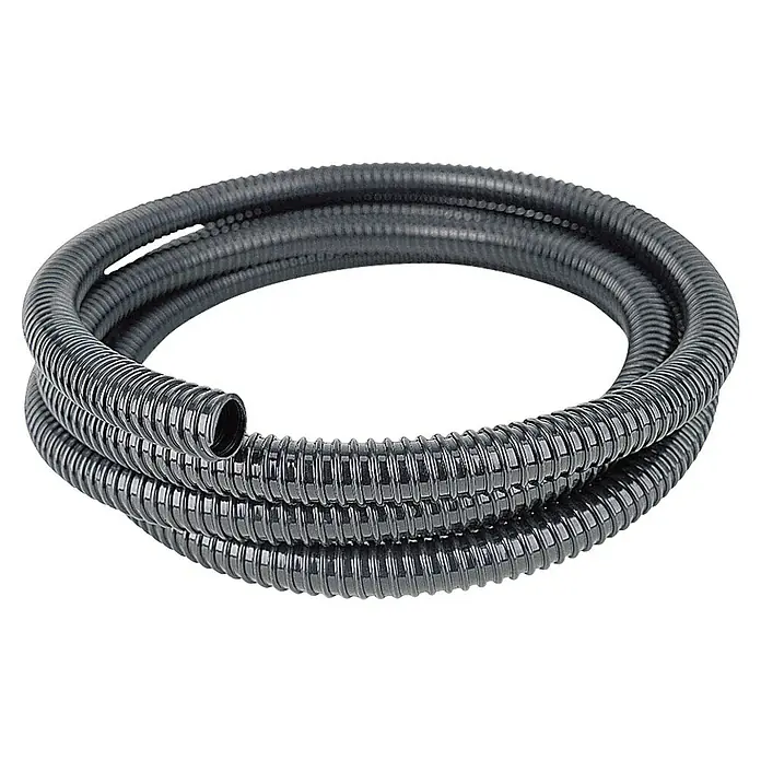 Pontec Druckfilter PondoPress Set 15000 - Teichgröße: 15 m³, Fördermenge pro Std.: 2.500 l - Gerolltes, flexibles, schwarzes Elektroinstallationsrohr mit gewellter Oberfläche und glänzender Optik für den Innen- und Außenbereich.