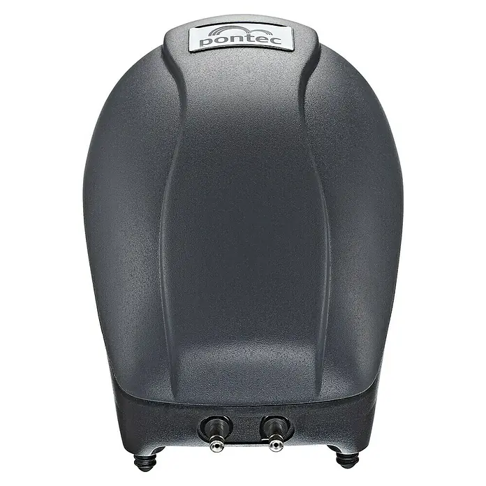 Pontec Teichbelüfter-Set PondoAir 450 - Fördermenge pro Std.: 450 l - Ein schwarzer Pontec-Teichbelüfter für die optimale Sauerstoffversorgung Ihres Gartenteichs mit zwei Ausgängen und rutschfesten Füßen.