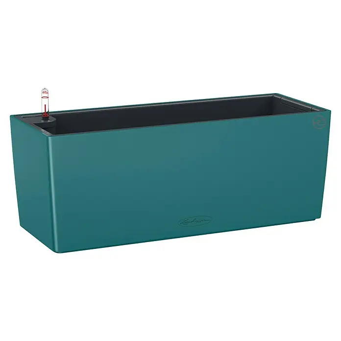 Lechuza Color Balkonkasten Balconera - Max. Außenlänge: 50 cm, Kunststoff, Petrolblau - Das Lechuza-Pflanzgefäß im modernen Design mit integriertem Bewässerungssystem ist ideal für Zimmer- und Terrassenpflanzen.