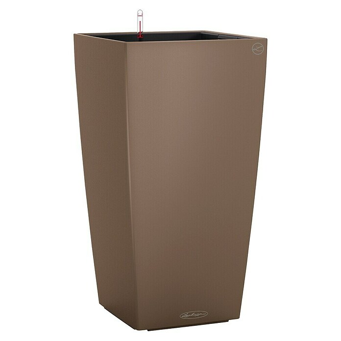 Lechuza Color Pflanzsäule eckig Cubico (Außenmaß (L x B x H): 40 x 40 x 75 cm, Kunststoff, Muskat) | BAUHAUS