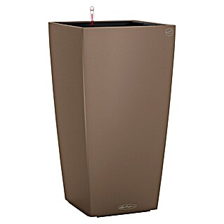 Lechuza Color Pflanzsäule eckig Cubico (Außenmaß (L x B x H): 40 x 40 x 75 cm, Kunststoff, Muskat)