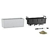 Lechuza Balkonkasten Balconera Stone (Max. Außenlänge: 50 cm, Kunststoff, Quarzweiß) | BAUHAUS