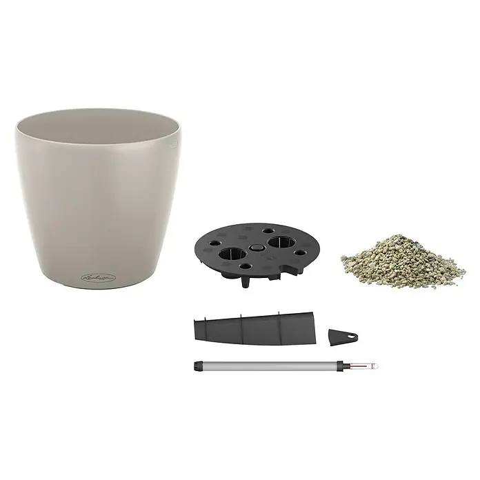 Lechuza Classico Pflanztopf Color - Außenmaß (Ø x H): 42 x 39,5 cm, Kunststoff, Sandbraun - Der Lechuza Classico LS 21 Pflanztopf in Sandbeige, mit Bewässerungssystem und Zubehör für eine optimale Pflanzenpflege.