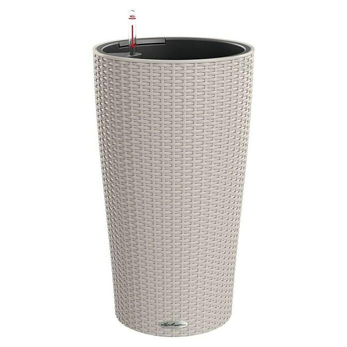 Lechuza Cottage Pflanzsäule rund Cilindro (Ø x H: 23 x 41 cm, Kunststoff, Sandbraun) | BAUHAUS