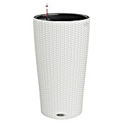 Lechuza Cottage Pflanzsäule rund Cilindro (Ø x H: 23 x 41 cm, Kunststoff, Weiß) | BAUHAUS