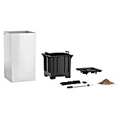 Lechuza Pflanzsäule eckig Canto Premium (Außenmaß (L x B x H): 40 x 40 x 76 cm, Kunststoff, Weiß Glänzend) | BAUHAUS