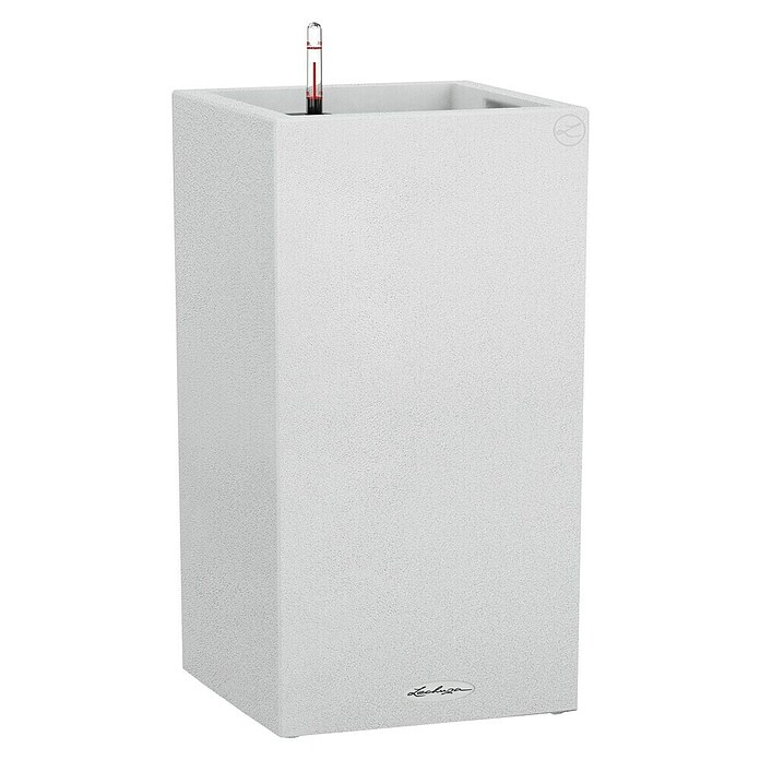 Lechuza Color Pflanzsäule eckig Canto (Außenmaß (L x B x H): 30 x 30 x 56 cm, Kunststoff, Weiß) | BAUHAUS