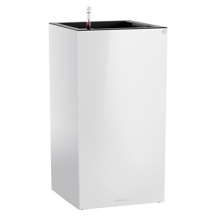 Lechuza Pflanzsäule eckig Canto Premium (Außenmaß (L x B x H): 40 x 40 x 76 cm, Kunststoff, Weiß Glänzend) | BAUHAUS