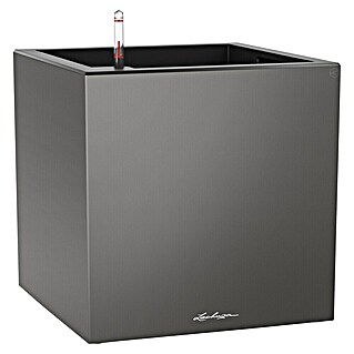 Lechuza Pflanzkasten Canto Premium (Außenmaß (L x B x H): 40 x 40 x 40 cm, Kunststoff, Anthrazit Metallic)