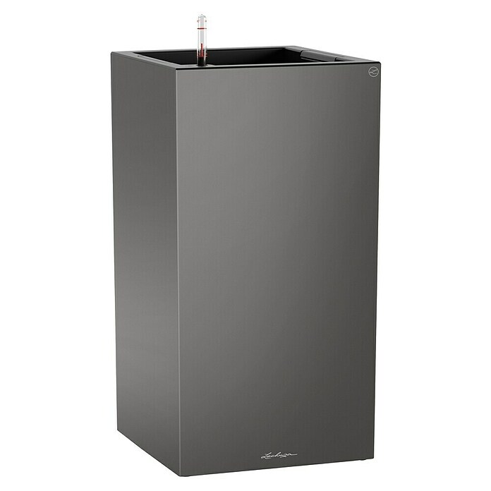 Lechuza Pflanzsäule eckig Canto Premium (Außenmaß (L x B x H): 40 x 40 x 76 cm, Kunststoff, Anthrazit Metallic) | BAUHAUS
