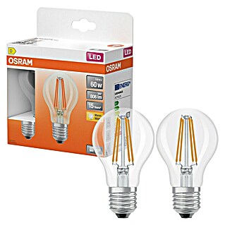 Osram Star Set LED sijalk Classic A (E27, Ni mogoče zatemniti, Toplo bela, 806 lm, 5,9 W, 2 kos)