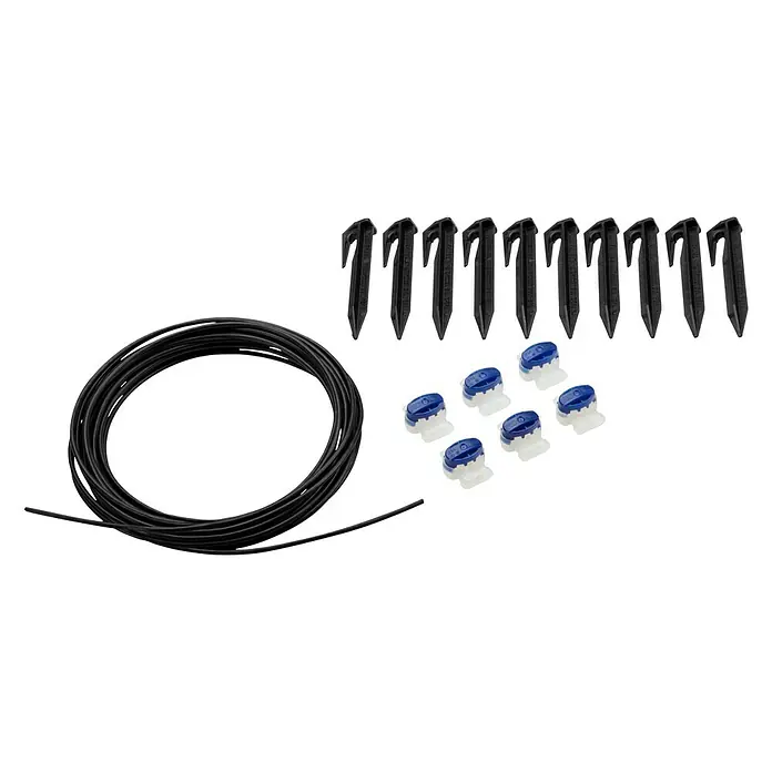 Gardena Reparatur-Set für Rasenmäher Begrenzungskabel - Gardena Mähroboter - Bewässerungsset mit Schlauch, Heringen und Verbindungsstücken zur Installation eines Bewässerungssystems für den Garten oder das Beet.
