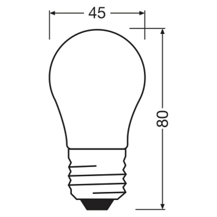 Osram Superstar Bombilla LED (E27, Intensidad regulable, Blanco cálido, 470 lm, 3,4 W, Mate) | BAUHAUS