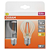 Osram Star Set LED sijalk Classic A  (E27, Ni mogoče zatemniti, Toplo bela, 806 lm, 5,9 W, 2 kos) | LED luči | Svetlila | Elektro in svetila | Izdelki | BAUHAUS