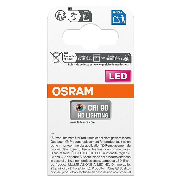 Osram Superstar LED svetlobni vir PAR16 - 2,4W  (GU10, Možnost zatemnitve, Hladno bela, 230 lm, 2,4 W) | LED luči | Svetlila | Elektro in svetila | Izdelki | BAUHAUS