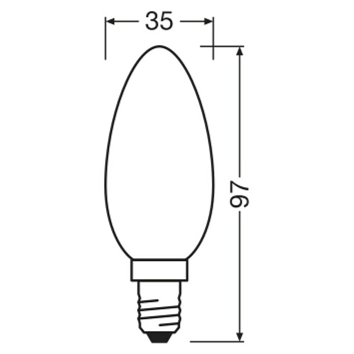 Osram Superstar Ledlamp Classic B (E14, Dimbaar, Warm wit, 250 lm, 1,8 W) | BAUHAUS