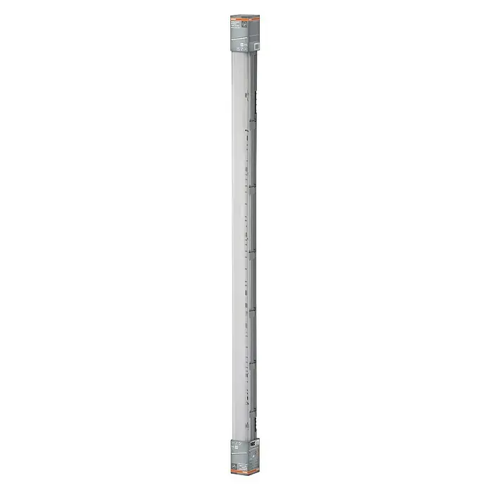 Osram LED-Feuchtraumlichtleiste Submarine - L x B x H: 156,1 x 6,6 x 7,5 cm, Lichtfarbe: Kaltweiß, 19 W, IP65 - Produktansicht: Ein schlanker, grauer Serverschrank mit modularen Einschüben für IT-Geräte, ideal für moderne Datenzentren.