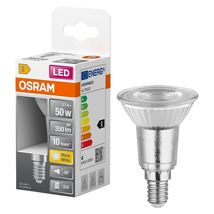 Osram Star LED-Lampe PAR16 - 3,7W (E14, Nicht Dimmbar, Warmweiß, 350 lm, 3,7 W) | BAUHAUS
