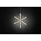 Konstsmide LED-Weihnachtsleuchte Schneeflocke (Außen, Durchmesser: 40 cm, 24-flammig, Warmweiß, Batteriebetrieben)