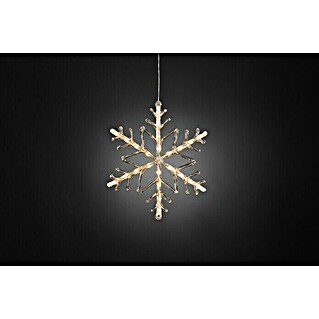 Konstsmide LED-Lichtschlauch Schneeflocke Silhouette (Länge: 1,3 cm, Warmweiß, IP44)