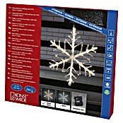 Konstsmide LED-Weihnachtsleuchte Schneeflocke (Außen, Durchmesser: 40 cm, 24-flammig, Warmweiß, Batteriebetrieben)