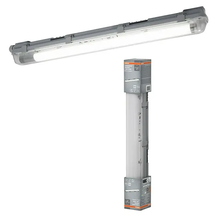 Osram LED-Feuchtraumlichtleiste Submarine - L x B x H: 65,1 x 6,6 x 7,5 cm, Lichtfarbe: Kaltweiß, 8 W, IP65 - Die OSRAM Submarine LED-Feuchtraumleuchte bietet robuste Beleuchtung. Ideal für anspruchsvolle Umgebungen, effizient und langlebig.