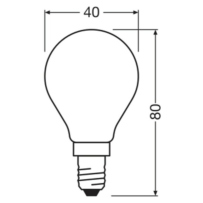 Osram Superstar Ledlamp Classic P (Dimbaar, Warm wit, 470 lm, 3,4 W) | BAUHAUS