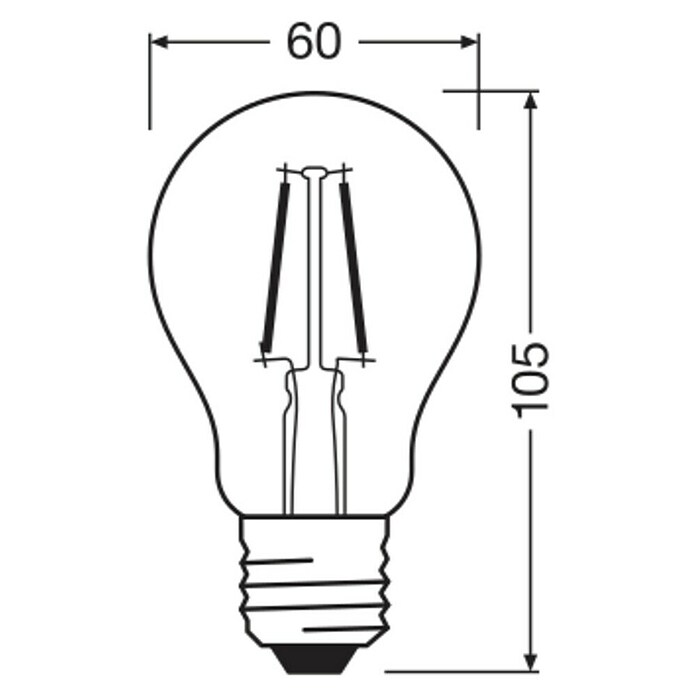 Osram Star LED-Lampe Classic A (E27, Nicht Dimmbar, Warmweiß, 250 lm, 1,8 W) | BAUHAUS