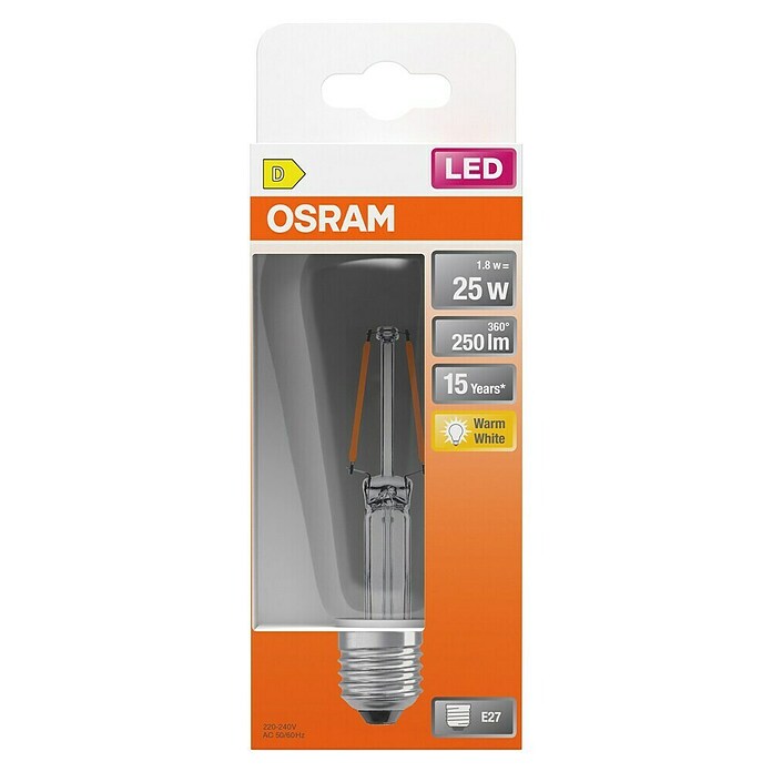 Osram Star LED-Lampe Classic Edison (E27, Nicht Dimmbar, Warmweiß, 250 lm, 1,8 W) | BAUHAUS