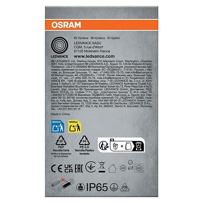 Osram Led-lichtbalk voor vochtige ruimtes Submarine (l x b x h: 126,1 x 6,6 x 7,5 cm, Lichtkleur: Koud wit, 16 W, IP65) | BAUHAUS