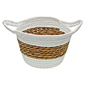 Versa Cesta redonda (Blanco, Con asa) | BAUHAUS