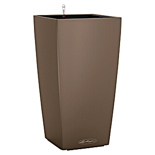 Lechuza Color Pflanzsäule eckig Cubico (Außenmaß (L x B x H): 22 x 22 x 41 cm, Kunststoff, Muskat)