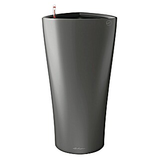 Lechuza Pflanzsäule rund Delta (Ø x H: 39 x 75,5 cm, Kunststoff, Anthrazit Metallic)