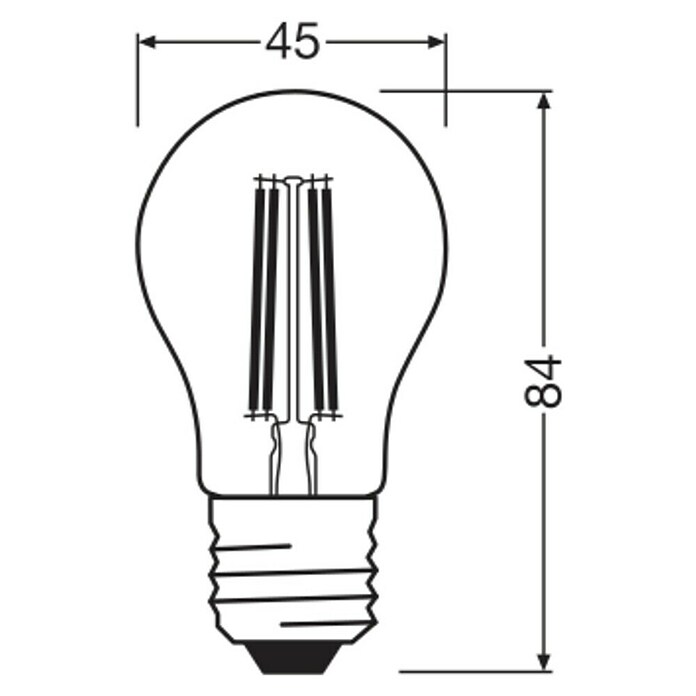 Osram LED-Lampe Classic P (E27, 3,4 W, 470 lm) | BAUHAUS