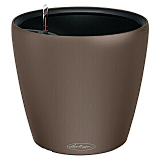 Lechuza Classico Pflanztopf Color LS (Außenmaß (Ø x H): 35 x 32 cm, Kunststoff, Muskat)