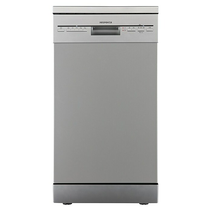 Respekta Einbaugeschirrspüler Bena (Breite: 44,8 cm, Anzahl Maßgedecke: 10 Stk., Teilintegriert, Silber) | BAUHAUS
