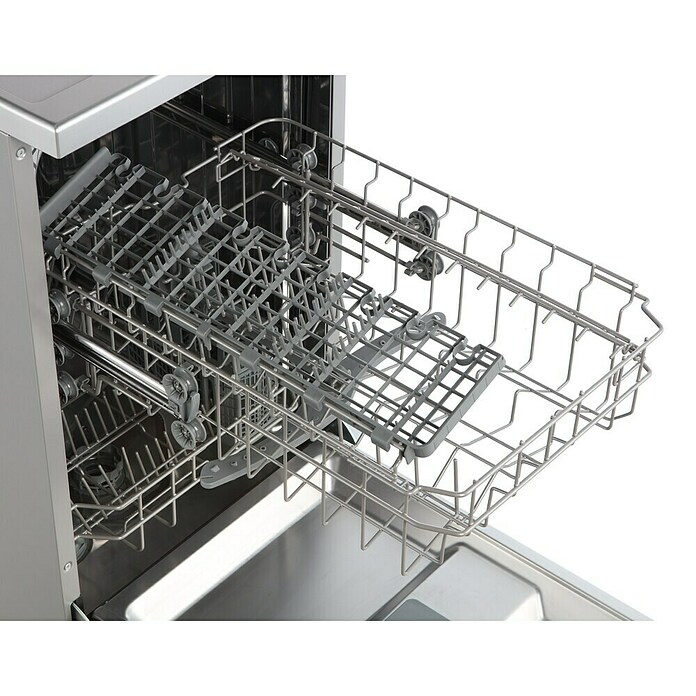 Respekta Einbaugeschirrspüler Bena (Breite: 44,8 cm, Anzahl Maßgedecke: 10 Stk., Teilintegriert, Silber) | BAUHAUS