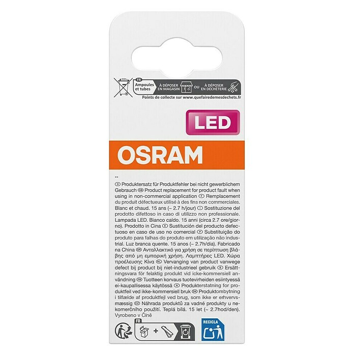 Osram LED-Lampe Classic P (E27, 3,4 W, 470 lm) | BAUHAUS
