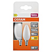 Osram Star LED žarulja Classic B - mat  (E14, Bez prigušivanja, Topla bijela, 470 lm, 3,4 W) | BAUHAUS