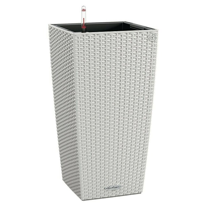 Lechuza Cottage Pflanzsäule eckig Cubico (Außenmaß (L x B x H): 30 x 30 x 56,5 cm, Kunststoff, Lichtgrau) | BAUHAUS