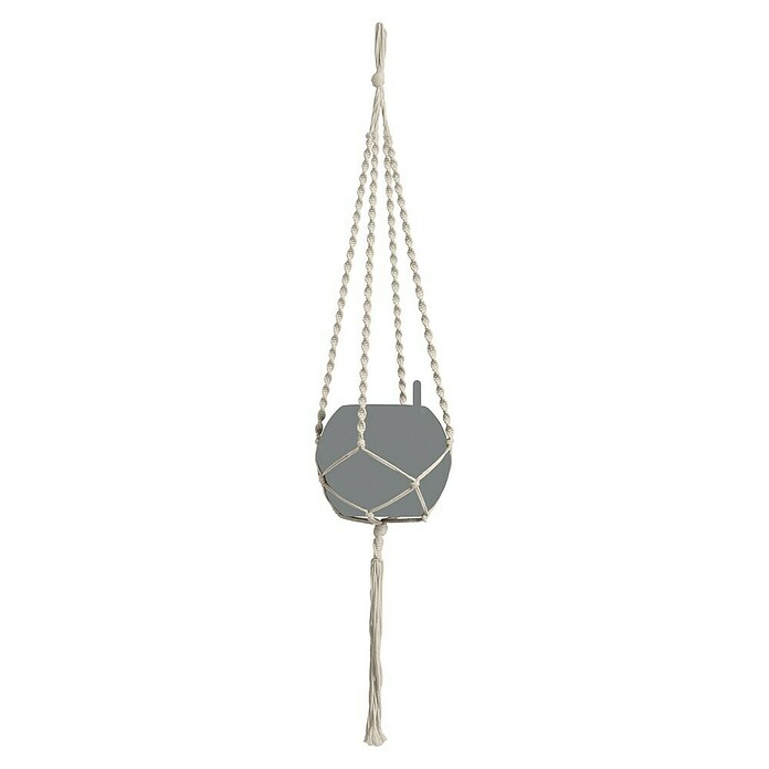 Lechuza Blumenampel Makramee Boho (Länge: 120 cm, Baumwolle, Natur) | BAUHAUS