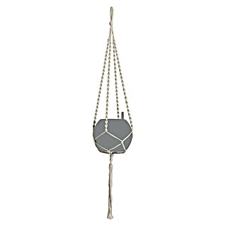 Lechuza Blumenampel Makramee Boho (Länge: 120 cm, Baumwolle, Natur)