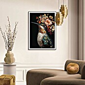 Reinders Bild Slim Frame Black (Lovely Hummingbird, B x H: 50 x 70 cm) | BAUHAUS