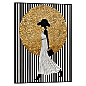 Reinders Bild Slim Frame Black (Walking Lady, B x H: 30 x 40 cm) | BAUHAUS