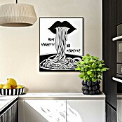 Reinders Bild Slim Frame Black (More Spaghetti, B x H: 40 x 50 cm) | BAUHAUS