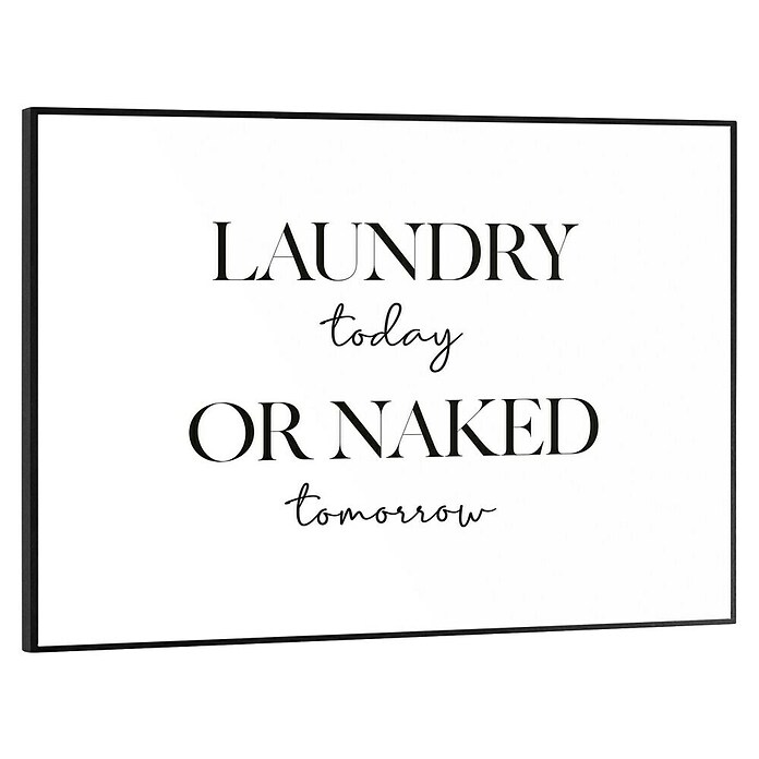 Reinders Bild Slim Frame Black (Naked Laundry, B x H: 40 x 30 cm) | BAUHAUS
