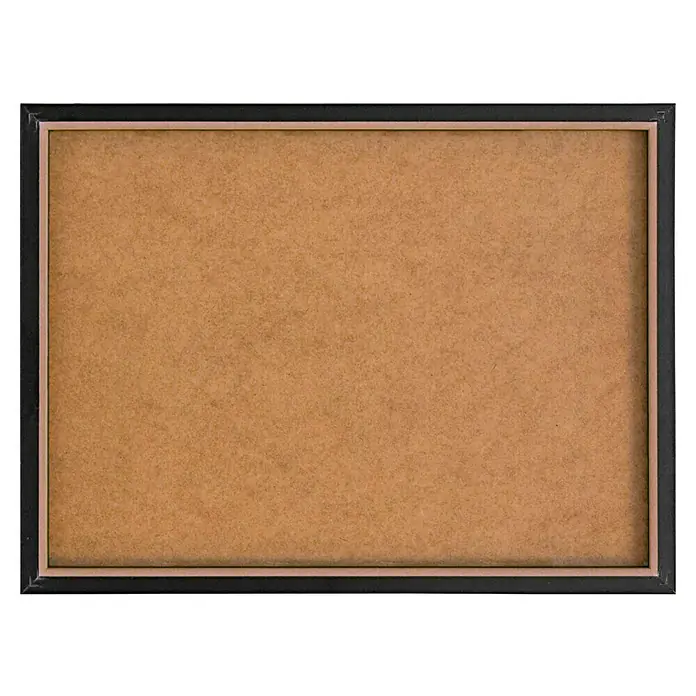 Reinders Bild Slim Frame Black - Naked Laundry, B x H: 40 x 30 cm - Ein rechteckiger, brauner Notizzettel in einem dunklen Rahmen, perfekt für Büro oder Zuhause, um Notizen und Erinnerungen festzuhalten.