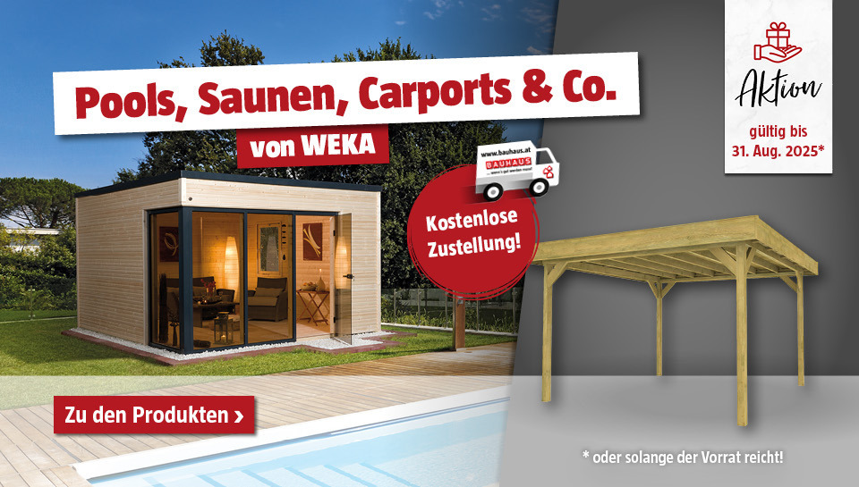 Aktion WEKA Produkte versandkostenfrei bis 31.08.2025