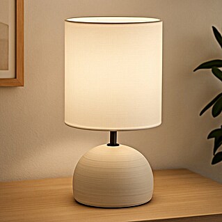 Trio Leuchten Tischleuchte Luci (40 W, Ø x H: 14 x 23 cm, Cappuccino, E14)