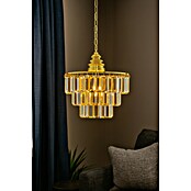 Eglo Lámpara colgante redonda Erseka (40 W, Ø x Al: 38,5 x 130 cm, Oro, E14) | BAUHAUS